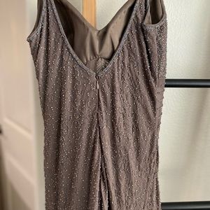 Grey detailed dress